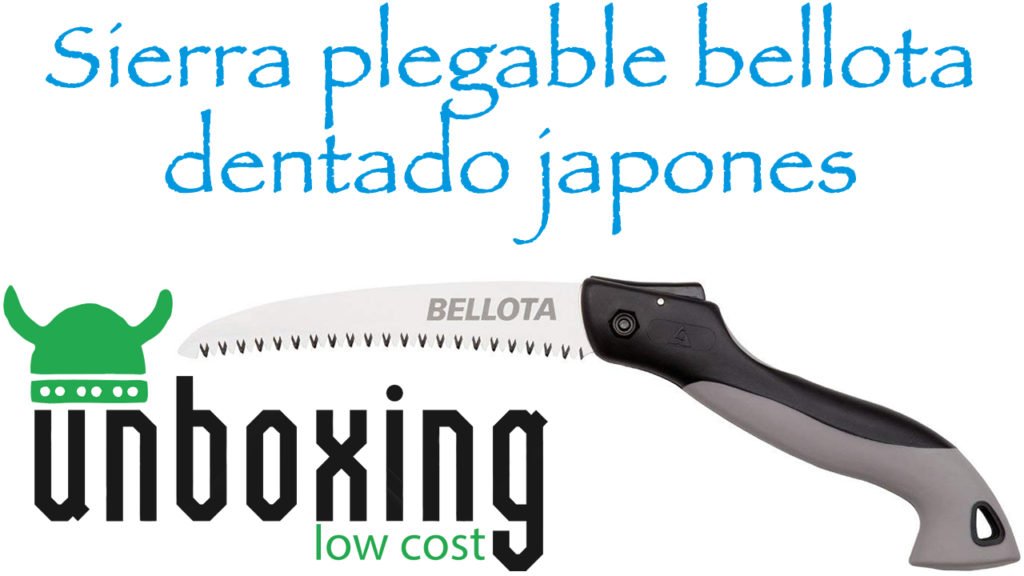 Sierra plegable bellota dentado japonés